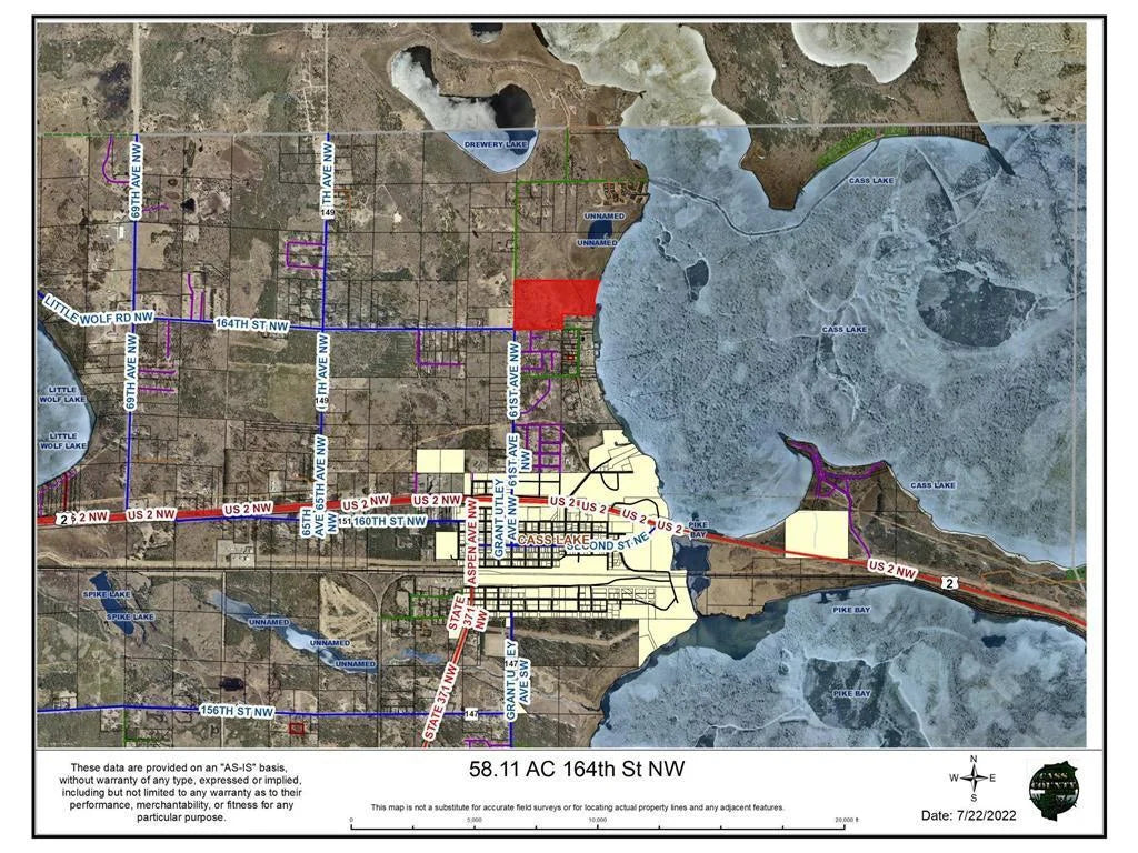 58.11 AC 164th Street, Pike Bay Twp, MN 56633